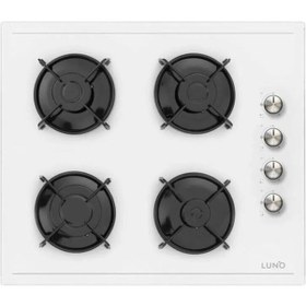 Resim Silverline Luno BO6501W03 - L638W01 - 3481 Flam Beyaz Cam Ankastre Set 