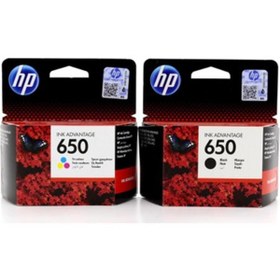 Resim HP CZ101AE + CZ102AE 650 Siyah + Renkli Kartuş Seti 