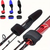 Resim 2 Adet Kauçuk Olta Kamışı Kılıfı Seti, 1/3 SET, Esnek Uç Koruyucular, Çok Yönlü Sarım, Dış Mekan Balıkçılık Aksesuarları, Dayanıklı Saklama Kayışları 