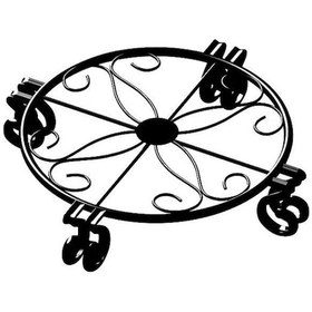 Resim Reedark Büyük Boy Siyah Metal Saksı Desteği, İç Ve Dış Mekan Kullanımı İçin Paslanmaz Çelik Yapı 