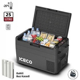 Resim Iceco MCD25B 12/24 Volt 25 Litre Kompresörlü Oto Buzdolabı Dondurucu - Buz Kaseti 