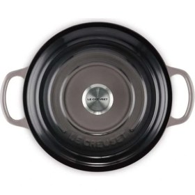 Resim Döküm Demir Yuvarlak Güveç Tenceresi, 28CM, 6,7 L, Ideal Yavaş Pişirme ve Fırınlama Için 