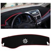 Resim Sones Koyu Mat Araba Dashboard Kapak Araba Işıklı Çerçeve Gösterge Paneli Cadillac İçin Güneş Koruyucu Araba Paspasları Kırmızı 