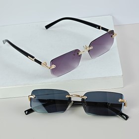 Resim 2 adet Y2K Minimalist Metal Çerçeve Moda Gözlük - Çerçevesiz Dekoratif Gözlük, PC Lens Malzemesi, Menteşeler, Erkekler ve Kadınlar için, Parti ve Günlük Giyim, Şık Gözlükler, Y2K Moda Gözlükleri 