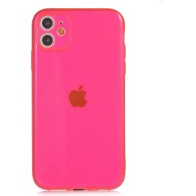 Resim Kılıfmania Apple iPhone 11 Kapak Kamera Korumalı Neon Renkli Silikon Kılıf - Neon Pembe 