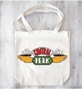 Resim Genel Markalar Friends Central Perk Baskılı Ham Bez 