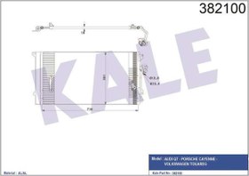 Resim KLIMA RADYATORU AUDI Q7 06-15 PORSCHE CAYENNE 02-10 TOUAREG 02-10 KALE 382100 