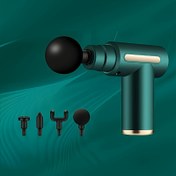 Resim 4 Adet Taşınabilir LCD Masaj Tabancası - 6 Hız Seviyesi & 4 Değiştirilebilir Başlık ile Derin Doku Rahatlatma, USB Şarjlı Kablosuz Kas Masaj Aleti (Sırt, Boyun, Bacaklar, Kalça) - 4 Renk Seçeneği, Erkekler ve Kadınlar için İdeal Hediye, Şık Tasarım, Modern Masaj Aracı, Çok Amaçlı Uçlar, Dayanıklı Yapı 