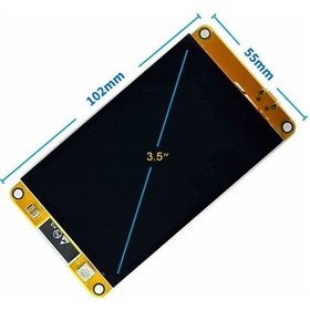 Resim Esp32-48s035 3.5 İnch Kapasitif Dokunmatik Tft Lcd Modül 320x480 Pixel Rgb Led Ldr Usb Uart Io 