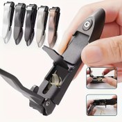 Resim Kendinden Koleksiyon Tasarım Ağır Hizmet Tipi Erkek Tırnak Makası, Keskin ve Dayanıklı, Ergonomik, Tutucu ile, Parmak ve Ayak Tırnaklarını Kesmek için Uygun, Erkekler ve Güzellik Hediyeleri için İdeal Hediye, Kendinden Yapışkanlı Çanta Dahil 