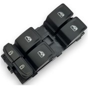 Resim Skoda Superb 3 2015-19 Sol Ön Kapı Cam Düğmesi Takımı 3G0959857B 