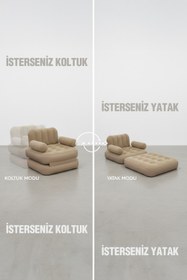 Resim ROBO Kendi kendine Şişen Otomatik Tek Kişilik Şişme Koltuk 