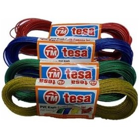 Resim Tesa 10 M Pvc Kaplı Çelik Çamaşır İpi 4 Adet 