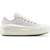 Resim Converse A15494C Chuck Taylor All Star Move Platform Frills Sneakers Açık Gri Kadın Spor A 