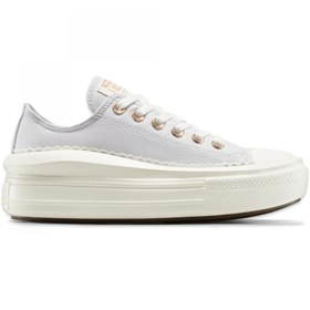 Resim Converse A15494C Chuck Taylor All Star Move Platform Frills Sneakers Açık Gri Kadın Spor A 