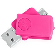 Resim Notech Micro + Usb Kart Okuyucu Otg Smart Pembe 
