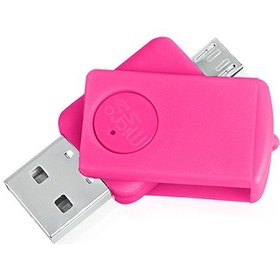 Resim Notech Micro + Usb Kart Okuyucu Otg Smart Pembe 