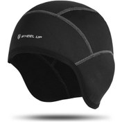 Resim Qingmipy Kışlık Isı Yalıtımlı Bisiklet Şapka - Rüzgar Engeli, Nefes Alabilir, Güneş Gözlüğü Altına Uygun Siyah 