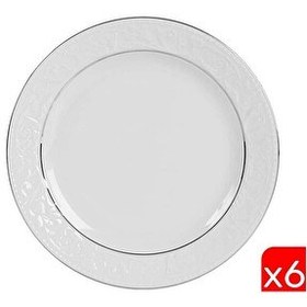 Resim Porland Hazan Platin Yaldız Düz Tabak 25cm 6 Lı 04por031150 