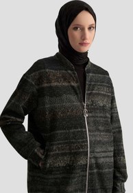 Resim Armine TREND Yeni Sezon Hakim Yaka Cepli Desenli Hırka 