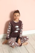 Resim sharin Çocuk Desenli Kışlık Welsoft Polar Pijama Takımı 9c-20302 