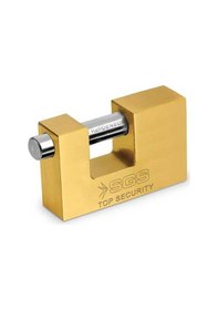 Resim Sgs Sarı Kaplama Kayar Milli Asma Kilit 90mm Sgs1362 