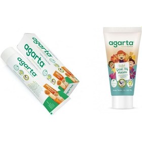 Resim Agarta Doğal Misvak Özlü Diş Macunu 100 ML + Doğal Çocuk Diş Macunu 75 ML 