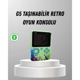 Resim Uravas Store 500 Oyunlu G5 Retro Mini Oyun Konsolu 3 Inç Ekran ve Tv Desteği 