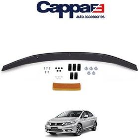 Resim Cappafe Honda Civic 9 Ön Kaput Koruma Rüzgarlık 4Mm Abs 2012-16 