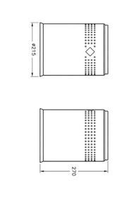 Resim VitrA Arkitekta Kapaksız Çöp Kovası 5 Litre Krom A44066 