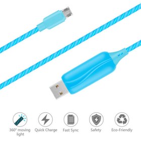 Resim Doppler S-cable Micro Usb Işıklı, Mavi 