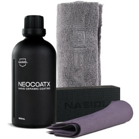 Resim Nasiol -SET 19-Neocoatx Araç Nano Seramik Kaplama ve Mikrofiber Bez,Uygulama Takozu,Süet Bez Seti 