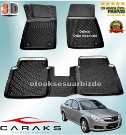 Resim Opel Vectra C 3D Paspas Havuzlu 2002 - 2009 Arası Siyah Caraks 