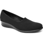Resim Ecco Siyah Kadın Slip On / Bağcıksız 21704351052 Felicia Black/black Textile/feather 