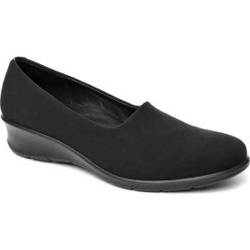 Resim Ecco Siyah Kadın Slip On / Bağcıksız 21704351052 Felicia Black/black Textile/feather 