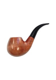 Resim Falconetti 9 Mm. Kahverengi Sandalwood Eğimli Sap Ahşap Pipo Rd36 