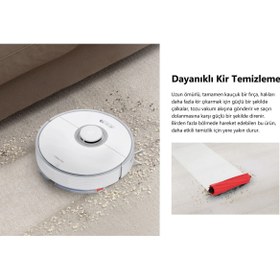 Resim Roborock 4200 Pa emirş gücü , 300 m² temzilenebilir alan Q7MAX Robot Süpürge Beyaz 