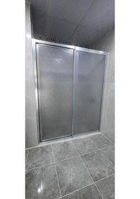 Resim Girayduşakabin 100cm İle120cm Arası Parlak Profil Mika Kabin Gümüş 