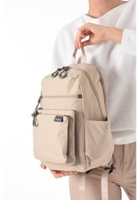 Resim Unisex Çok Bölmeli Suya Dayanıklı Paraşüt Kumaş Laptop Bölmeli Okul Ve Günlük Sırt Çantası 1 Sanmorris Unisex Çok Bölmeli Suya Dayanıklı Paraşüt Kumaş Laptop Bölmeli Okul Ve Günlük Sırt Çantası 6002 Açık Bej 
