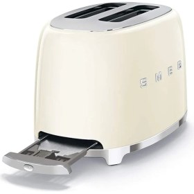 Resim CetKing Beyaz TSF01CREU Retro Krem 2x2 Slot Ekmek Kızartma Makinesi 