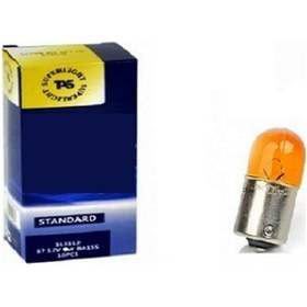 Resim Superlight Sinyal Ampulü 12v-10w Sarı Camlı 