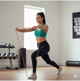 Resim Çeşitli Kg Direnç Bantları, Gym Barfiks Direnç Bandı, Kas Geliştirme Direnç Bandı, Pilates Egzersiz Bandı Kırmızı 