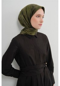 Resim Armine Saf İpek Sura Eşarp-2026 İlkbahar-yaz- 95010d Haki 