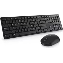 Resim Dell Pro, KM5221WBKR-TUR, Siyah, Kablosuz, Türkçe Q, Multimedya, Klavye +Mouse Set 