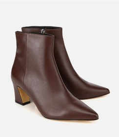 Resim Hotiç Kadın Deri Kahverengi Sivri Burunlu Bilekte Topuklu Bot 01boh312690a480 01boh312690a480 Kahverengi 