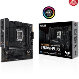 Resim ASUS TUF GAMING B760M-PLUS DDR5 7200MHZ 1XHDMI 1XDP 2XM.2 MATX 1700P (12. / 13. VE 14. NESİL İŞL 