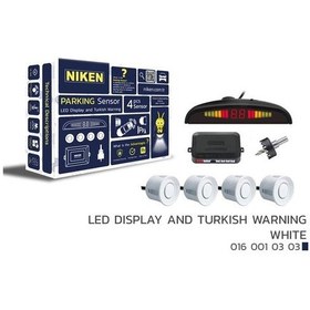 Resim Park Sensörü Led Ekran Ve Turkce Uyarı Beyaz 22mm Nıken 0160010303 