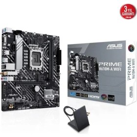 Resim Asus Prıme H610M-A Wıfı Ddr5 HDMI Dp Pcıe 16X V4.0 1700P Matx 