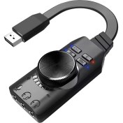 Resim Midex SG-135 Harici USB Ses Kartı Gaming Pubg Lol Oyun 7.1 Ses Kartı Stüdyo ve Çok Amaçlı 