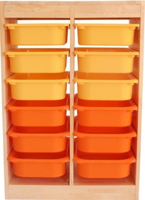 Resim Woodnjoy Dikey Oyuncak Dolap Ahşap 